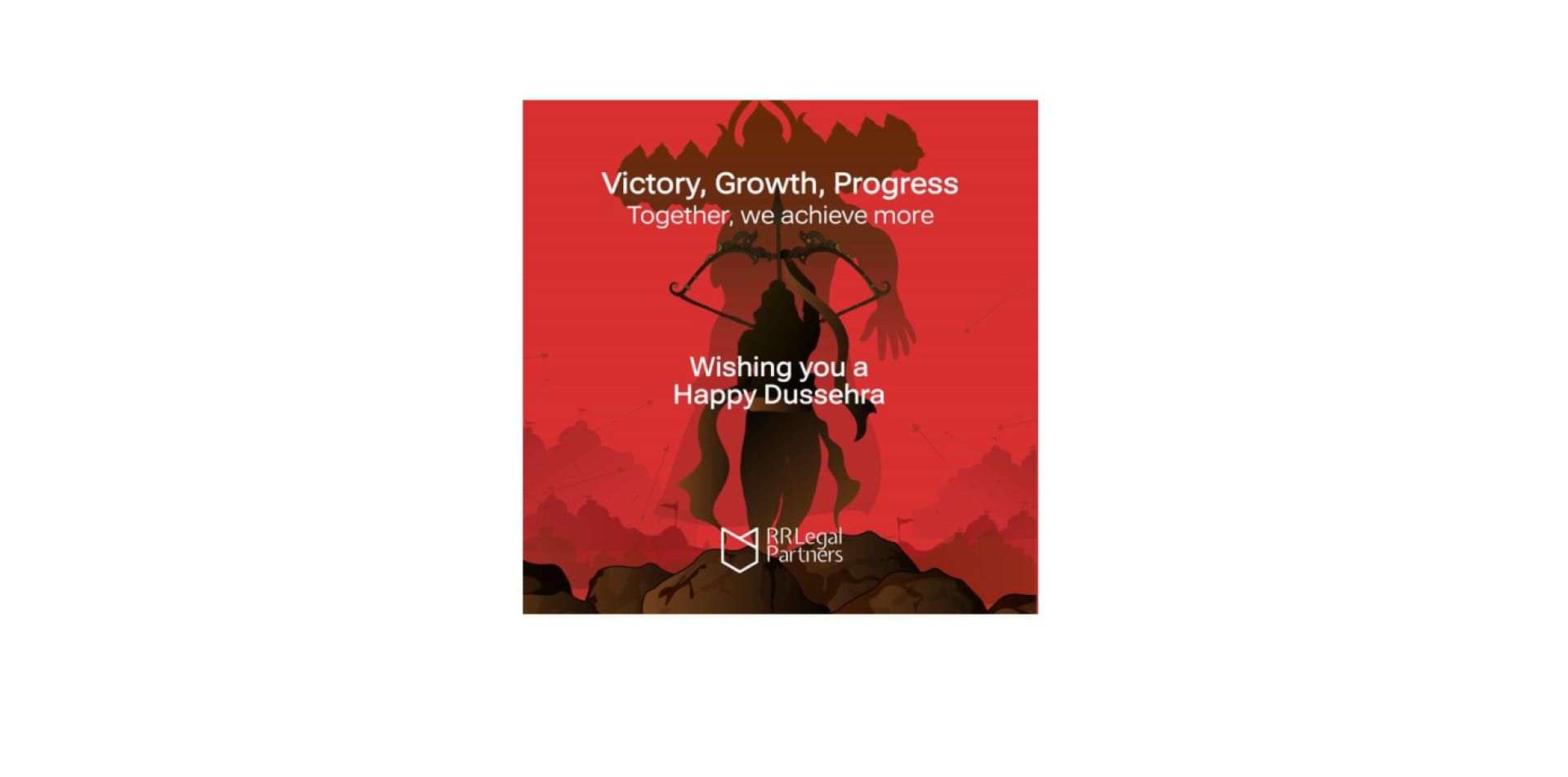 An RR Legal Dussehra greeting